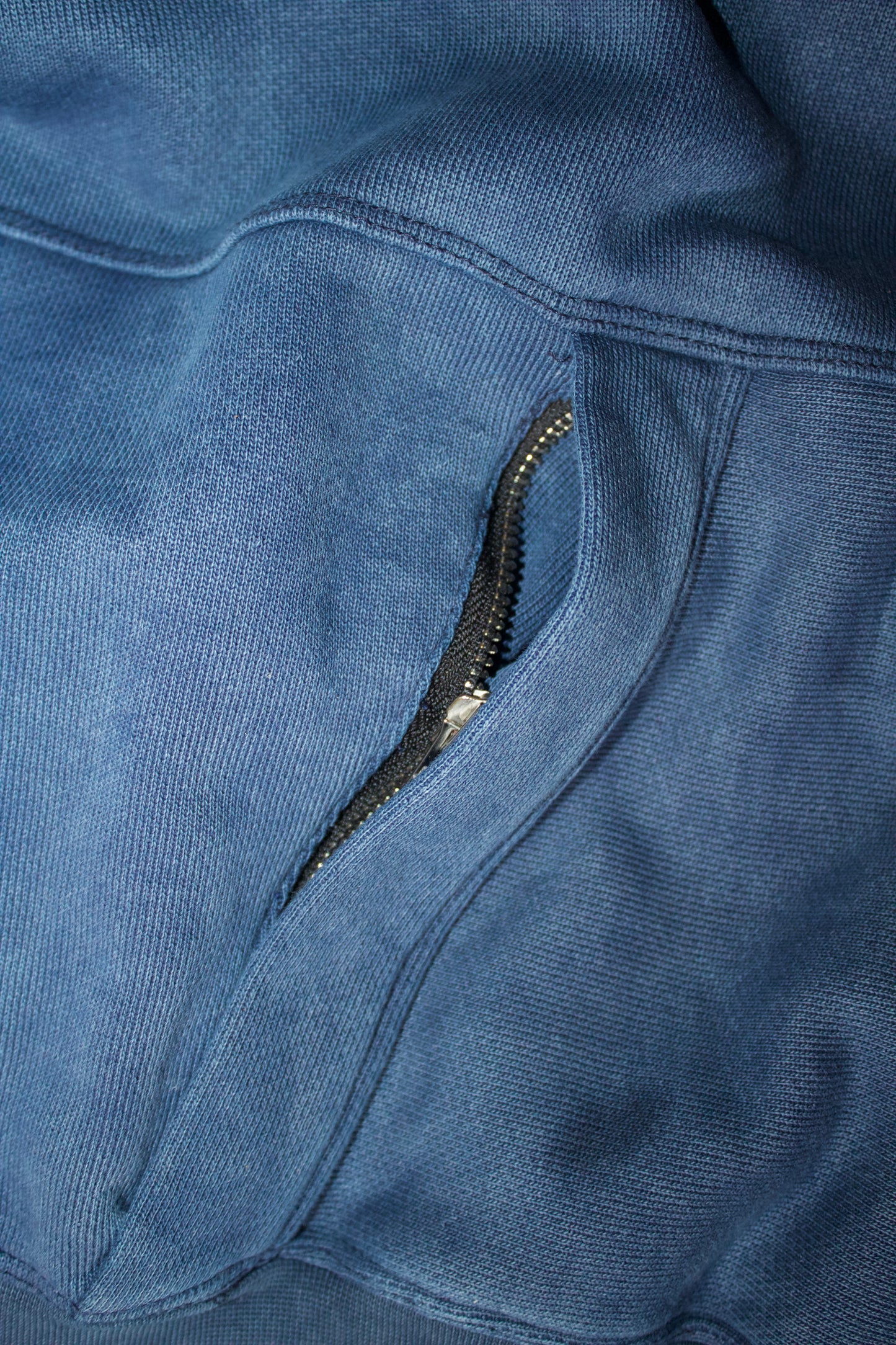 “ Washed Blueberry “ Zip-up