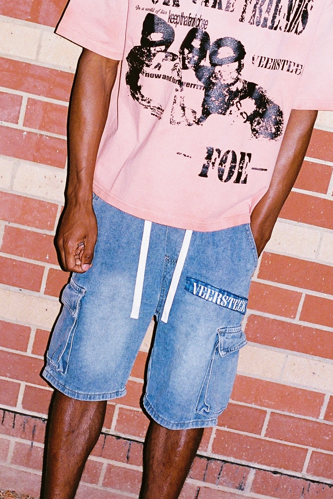 Washed Jorts Ocean blue